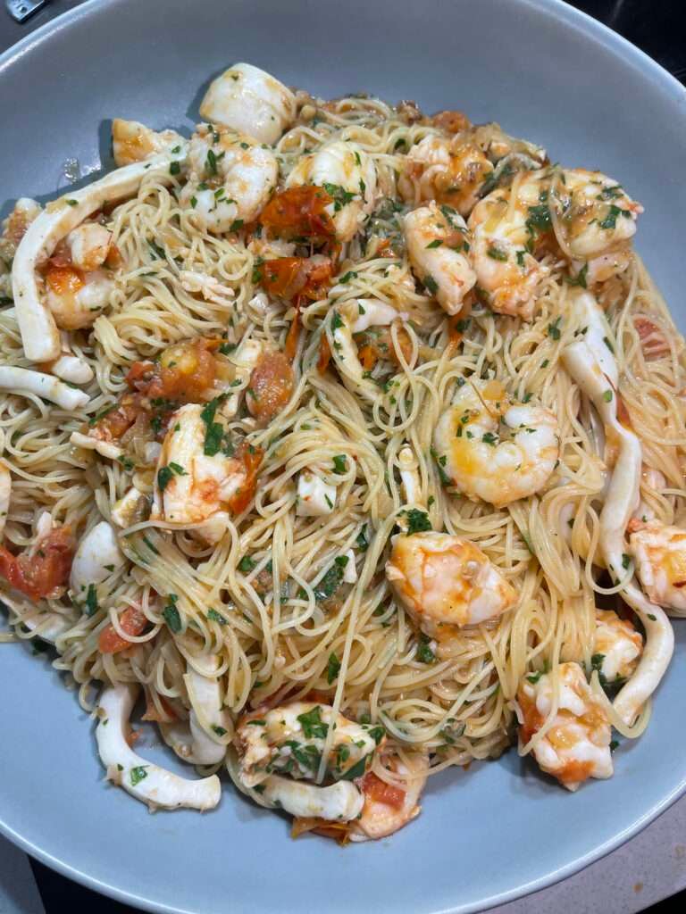 Seafood Angel Hair Pasta