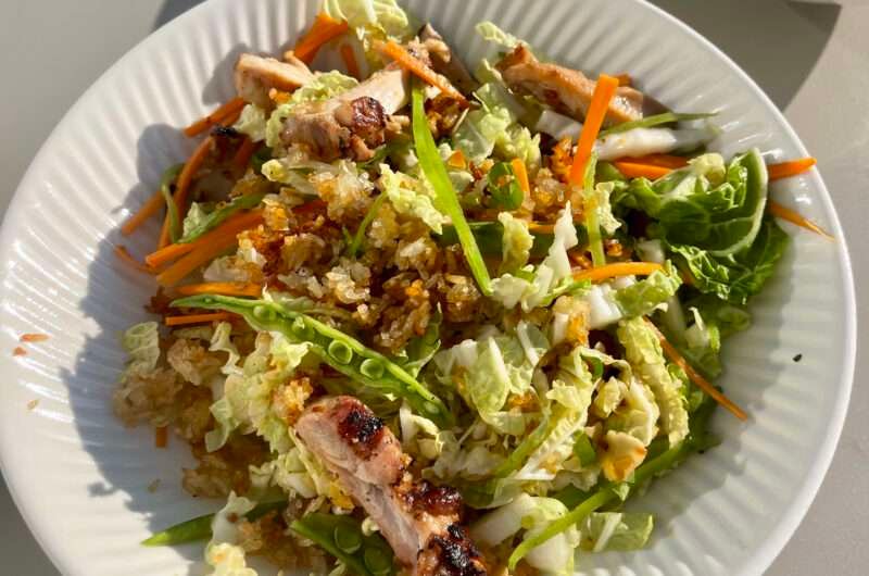 Crispy Rice Chicken Salad