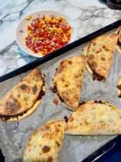 Oven-Baked Beef Quesadillas: An Easy Crowd-Pleaser