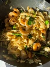 Honey Soy Prawn Noodle Stir Fry