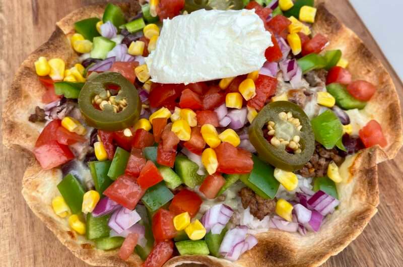 Healthy Beef Tortilla Bowls