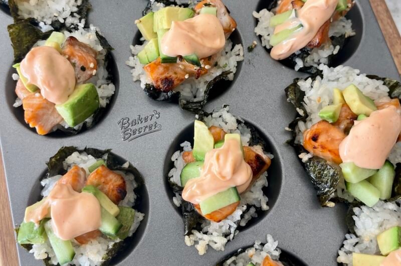 Salmon Sushi Muffins