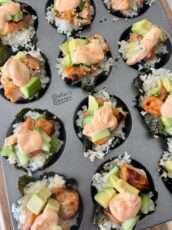 Salmon Sushi Muffins