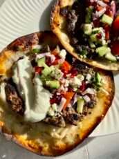 Mediterranean Lamb Smash Tacos