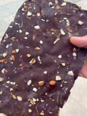 Easy 5 Ingredient Chocolate Date Bark