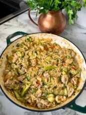 Lemon Chicken Risoni with Zucchini
