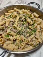 Lemon & Ricotta Sausage Pasta