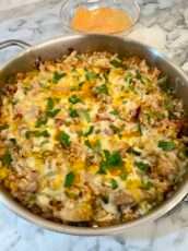 One-Pan Chicken Fajita Rice